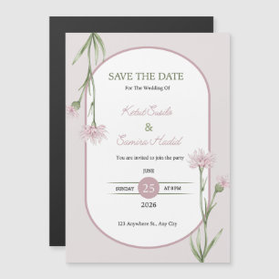 WEDDING DAY 2026 JUNE MAGNETIC INVITATION