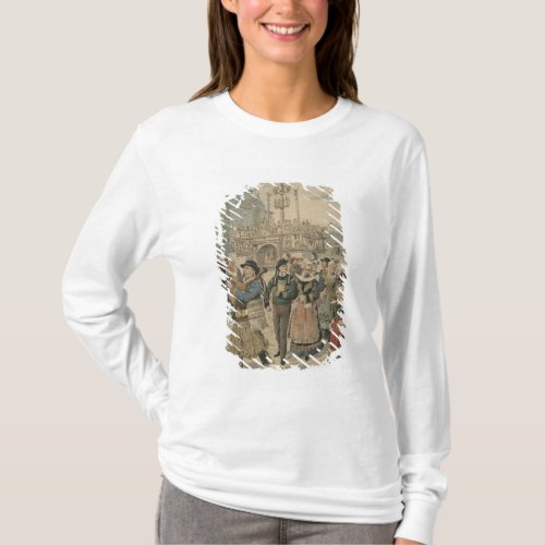 Wedding day at Plougastel Brittany T_Shirt