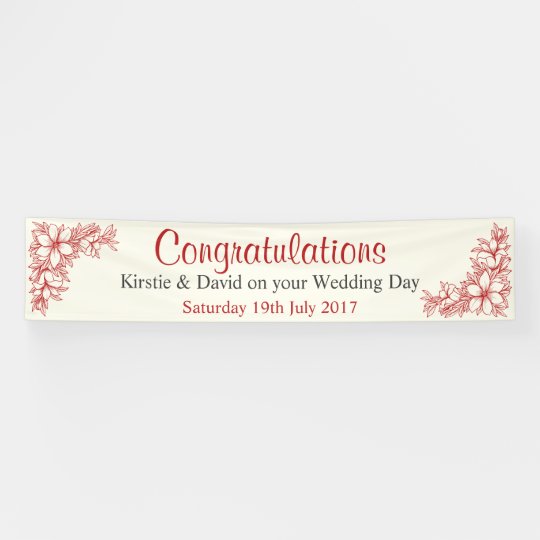 Wedding Day Banner | Zazzle.com