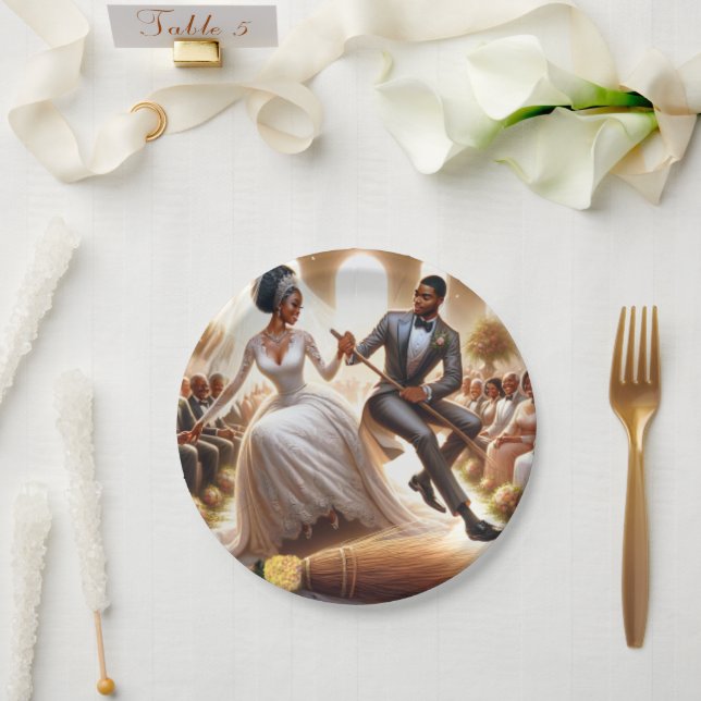 Wedding Day Bliss Elegant Paper Plates (Wedding)