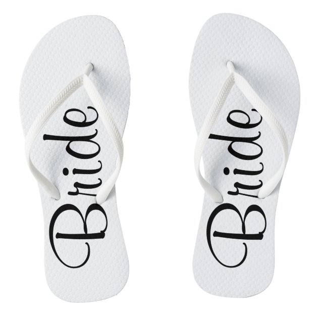 Wedding day hot sale flip flops