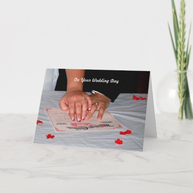 Wedding Day Card (Front)