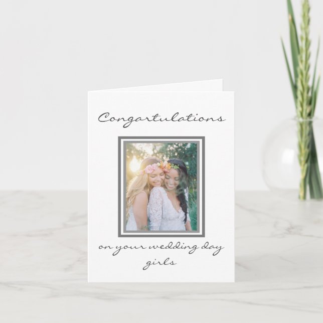 Wedding Day Card - Congratulations (Front)