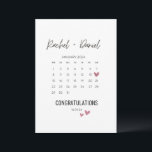 Wedding Day Card, On Your Wedding Day Card, Calend Save The Date<br><div class="desc">Wedding Day Card,  On Your Wedding Day Card,  Calendar Congratulations Wedding Card,  Happy Wedding Day Card,  Wedding Date Gift For Couple</div>