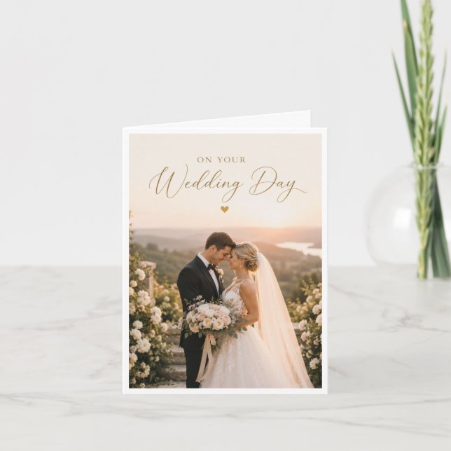 Wedding day celebration card (Front)