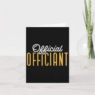 Wedding Day Clerical Officiant Ordained Minister C Card