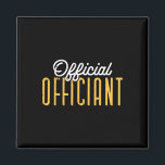Wedding Day Clerical Officiant Ordained Minister C Magnet<br><div class="desc">Wedding Day Clerical Officiant Ordained Minister Clergy</div>