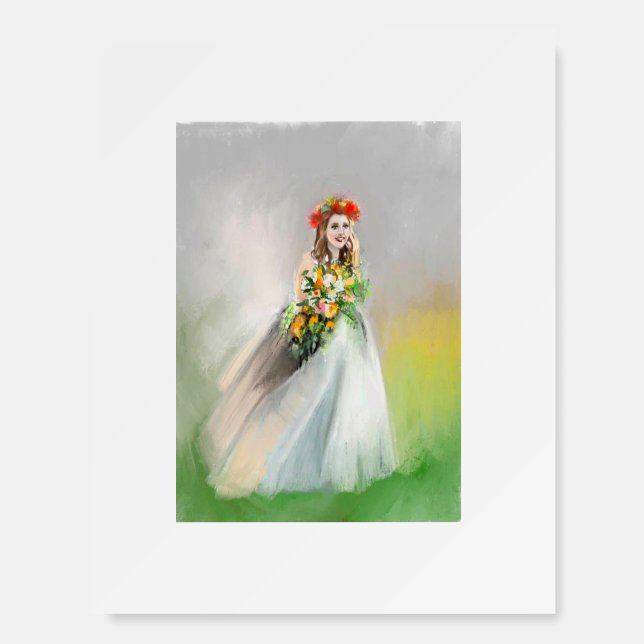 Wedding Day custom print Foam Board (Front)