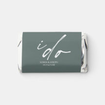 Wedding Day Elegant Script I Do 