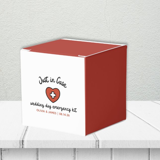 Wedding Day Emergency Survival Kit Bridal Party Favor Boxes (Bridal Must-Have: Keep calm & stylish with our fun and practical wedding day kit!)