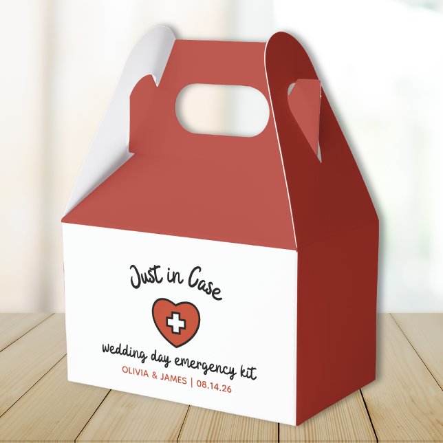 Wedding Day Emergency Survival Kit Bridal Party Favor Boxes (Bridesmaid Must-Have: Keep calm & stylish with our fun, practical, personalized wedding day kit! )