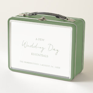 Wedding Day Essentials Emergency Bridal Kit Simple Metal Lunch Box