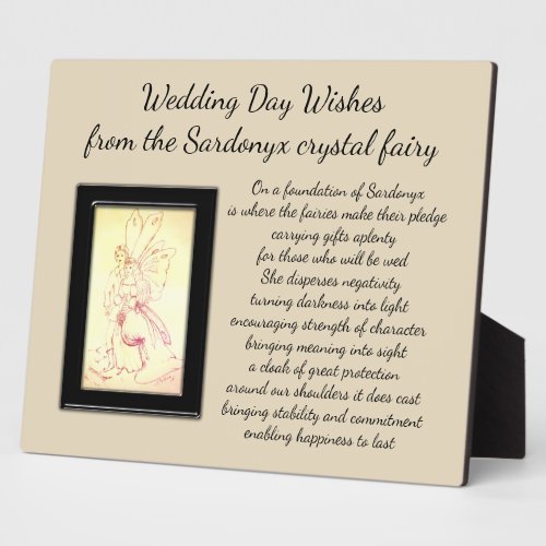 Wedding Day gift Plaque