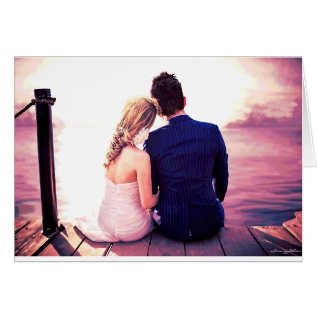 Wedding Day Horizon Cards (Front Horizontal)