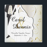 Wedding Day Keepsake for that Special Day Magnet<br><div class="desc">Wedding Day Favor Magnet. A Wedding Day Keepsake from the Bride and Groom ready to personalize. ✔Note: Not all template areas need changed. 📌If you need further customization, please click the "Click to Customize further" or "Customize or Edit Design" button and use our design tool to resize, rotate, change text...</div>