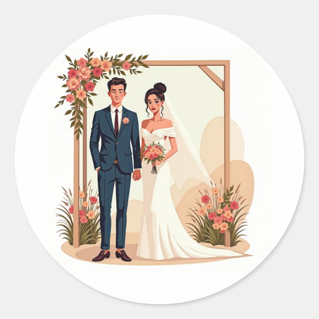 Wedding Day Love Stickers (Front)