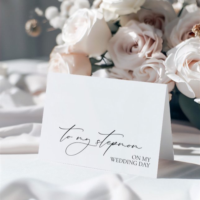 Wedding Day Message Card "To My Stepmom"  (Wedding Day Message Card "To My Stepmom")