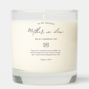 Wedding Day Mother-in-Law Gift – Personalised Cand Scented Candle