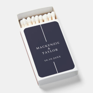 Wedding Day Newly Wed Personalized Names and Date Matchboxes