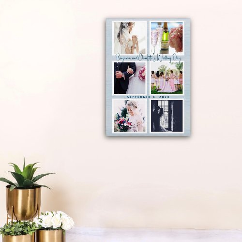 Wedding Day Newlyweds Six Photo Keepsake Acrylic Print