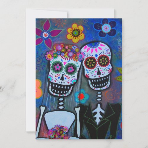 WEDDING DAY OF THE DEAD INVITATION