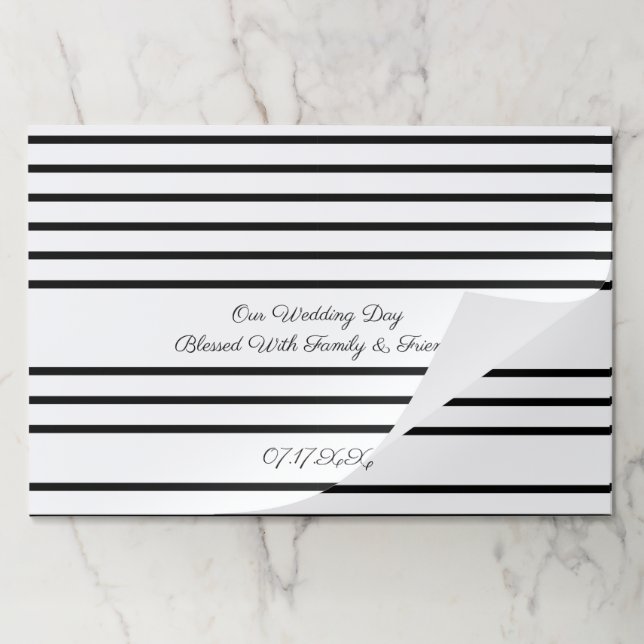 Wedding Day Paper Placemat (Folded)