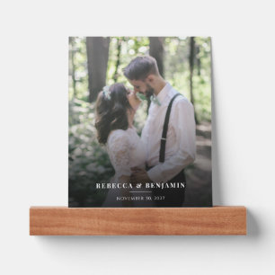 Wedding Day Photo Newlywed Couple Picture Ledge