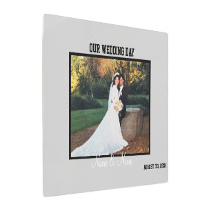 Wedding Day Reception Write On Notes Metal Print