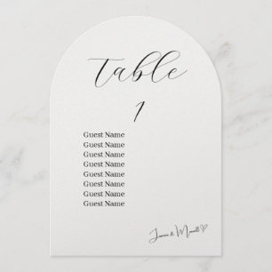 Wedding Day Seating Chart  Invitation