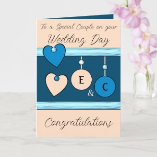 Wedding Day special couple blue peach