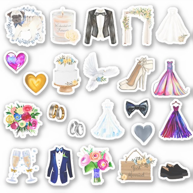 Wedding Day Stickers (Front)