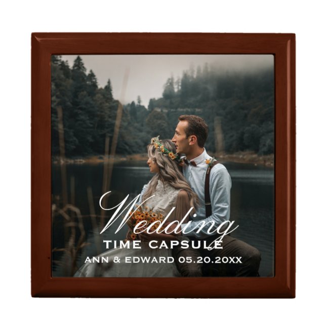 Wedding Day Time Capsule Photo Keepsake Box (Front)