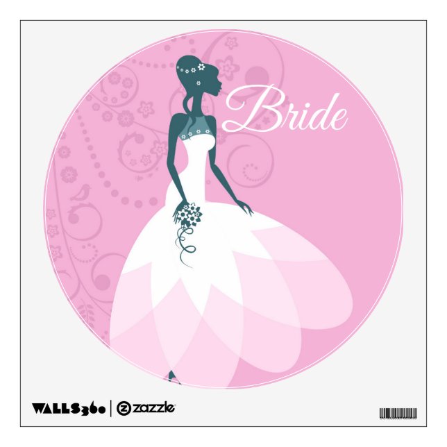 Wedding Decal Cling-Bride (Front)