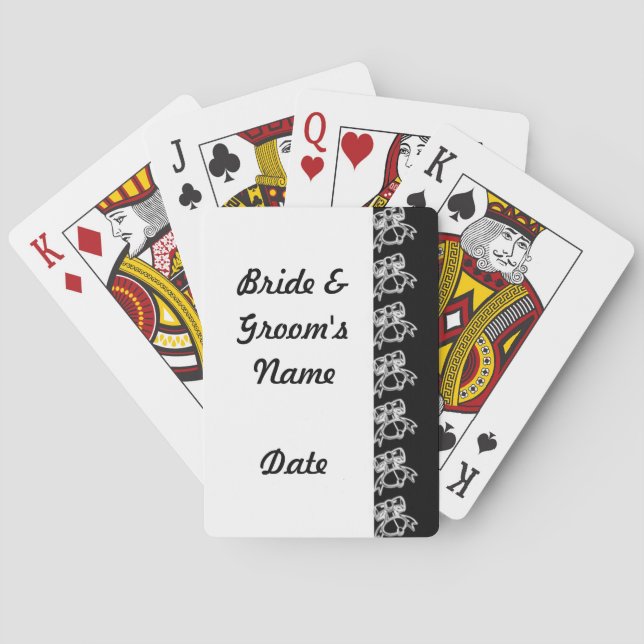 Wedding deck of Playing Cards Favors (Back)