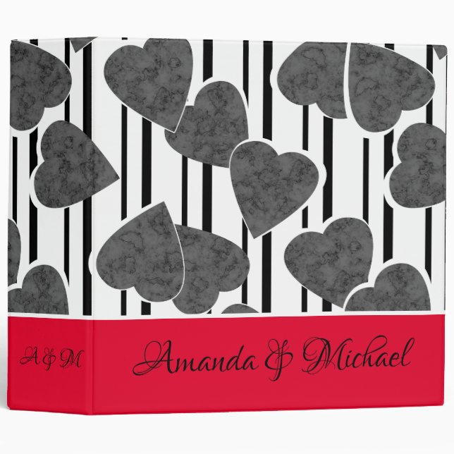 Wedding decor, Valentine's Day, love, gift 3 Ring Binder (Front/Spine)