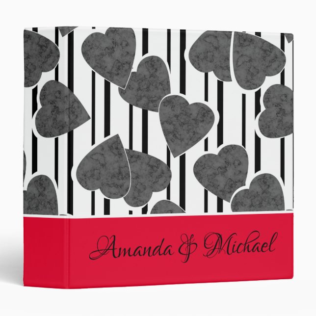 Wedding decor, Valentine's Day, love, gift 3 Ring  Binder (Front/Spine)