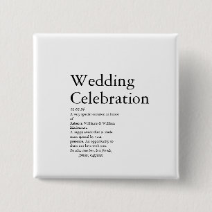 Wedding Definition party   Button