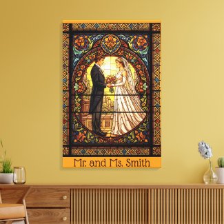 Wedding Design in Traditional Stained Glass