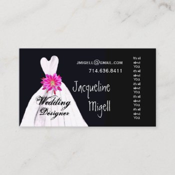 Wedding Designer Business Card Template by JaclinArt at Zazzle