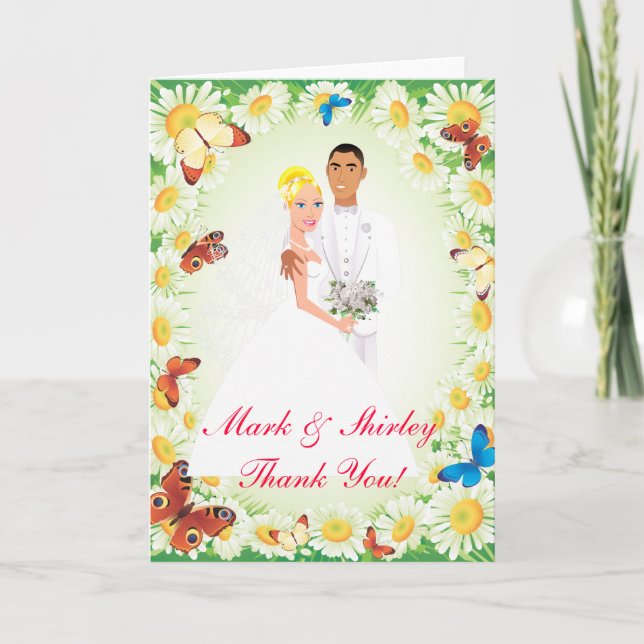 Wedding Designs Letterpress Thank You Card (Front)