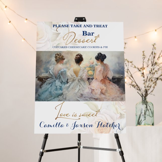 Wedding Dessert Bar Personalized  Foam Board (In Situ (Stand))