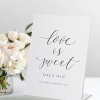Wedding Dessert Sign Love is Sweet Candy Buffet