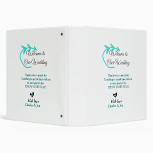Wedding Destination celebration welcome travel 3 Ring Binder