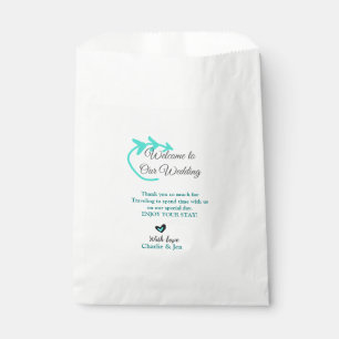 Wedding Destination celebration welcome travel Favor Bag