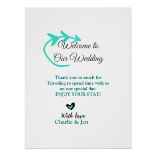 Wedding Destination celebration welcome travel Poster