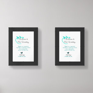 Wedding Destination celebration welcome travel  Wall Art Sets