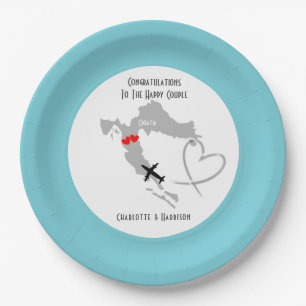 Wedding Destination Croatia Paper Plates