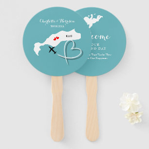 Wedding Destination Kos Hand Fan
