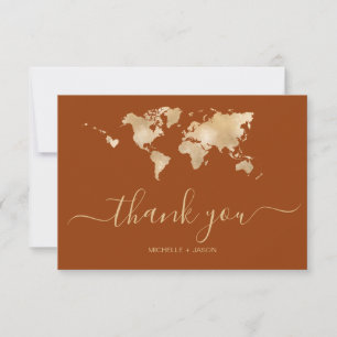 Wedding Destination Passport Hawaii Map Thank You RSVP Card
