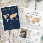 Wedding Destination Passport World Map Punta Cana Invitation<br><div class="desc">Modern and Elegant World Map Invitation Wedding Destination,  like passport. Location  Punta Cana,  Dominican Republic</div>